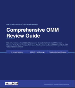 omm, matchpal, osteopathic, usmle, comlex