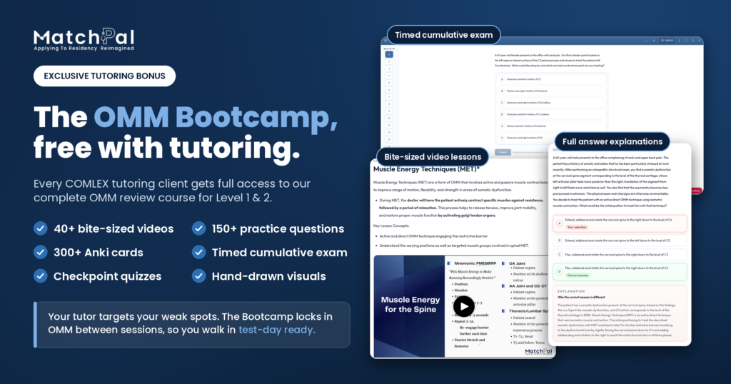 OMM Bootcamp COMLEX Tutoring