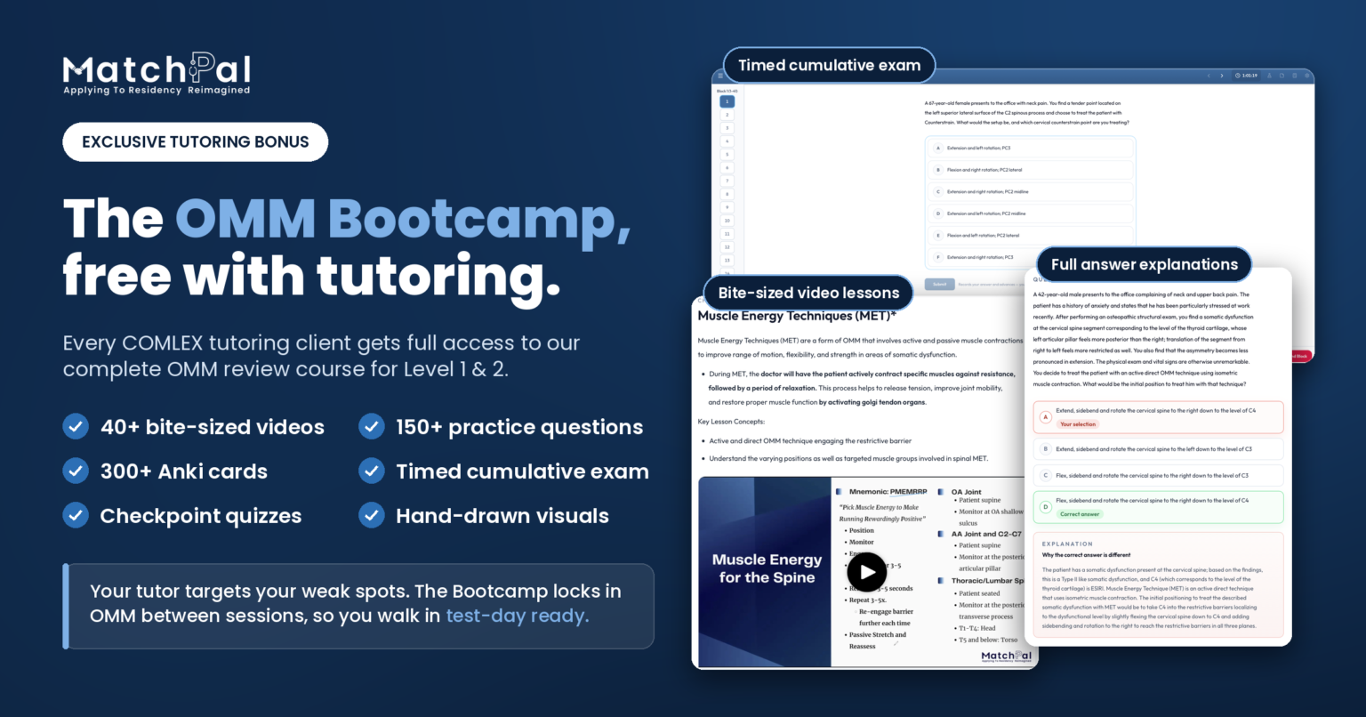 OMM Bootcamp COMLEX Tutoring
